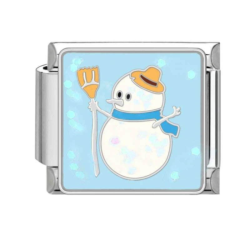Fashion 2025 Colorful Christmas Socks Snowman Deer Italian Charms Fit