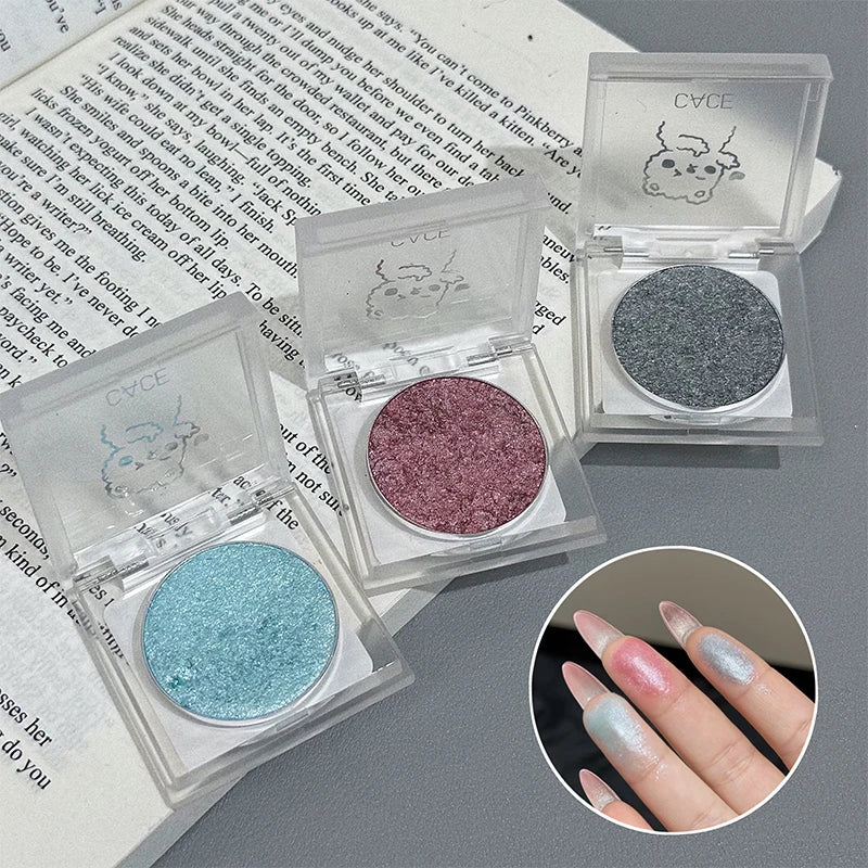 CACE Cute Bear Eyeshadow Highlighter Multi-purpose Powder Pearlescent Qme