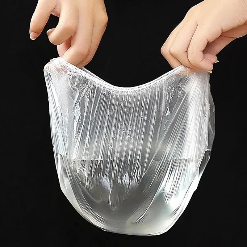 20/50/100Pcs Disposable Fresh-keeping Cover Plastic Elastic Kitchen Vegetable Food Stretch Leftovers Storage Bag Bowl Cup Covers Qme