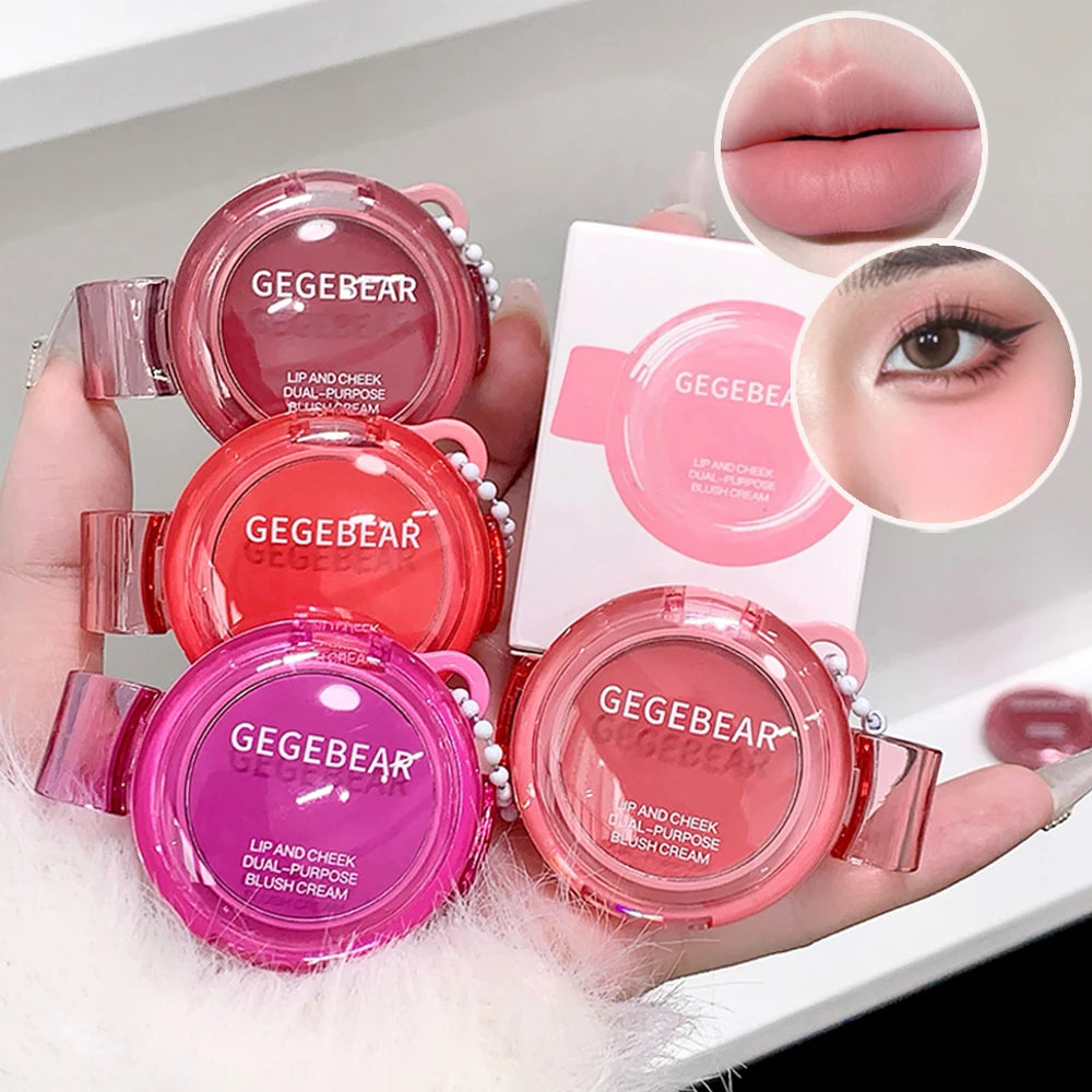 Gege Bear Multi-use Matte Blush Cream Dual Purpose Lip Cheek Tint Qme