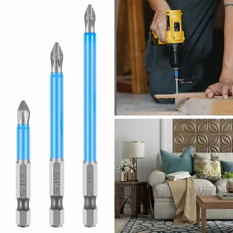 Non-slip Wear-resistant Screwdriver Strong Magnetic Hardness Long Qme