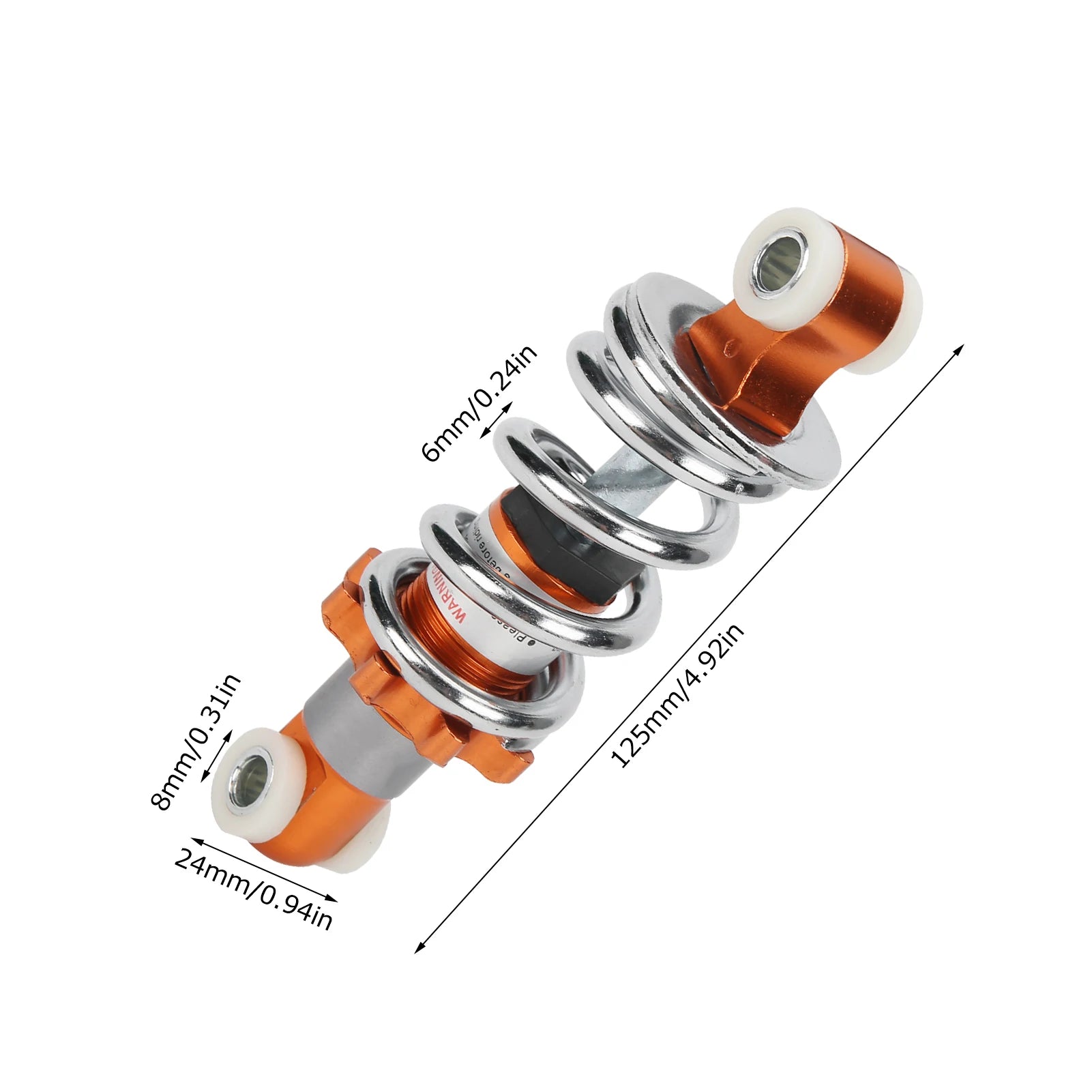 Motorcycle Shock Absorber 400lb Damping Spring for 125mm Hole Pitch Mini Scooter Shock Absorber Shock Spring Suspension Damper Qme
