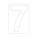 Self-adhesive Trash Can Labels Wheelie Bin Number Sticker Durable Qme A7
