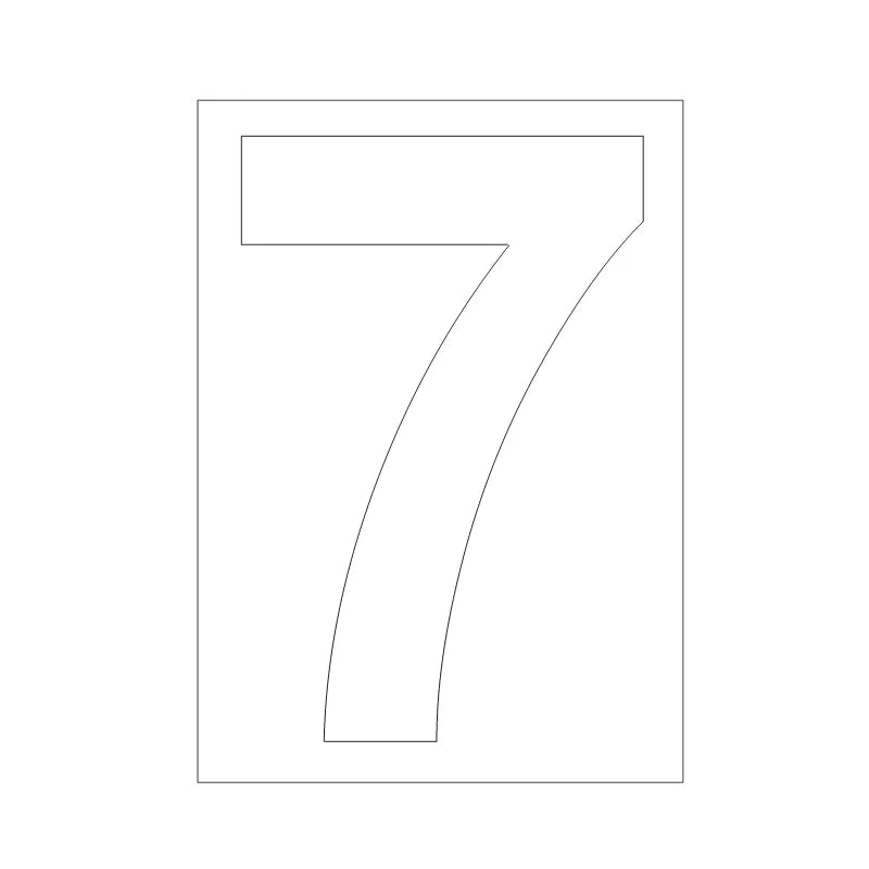 Self-adhesive Trash Can Labels Wheelie Bin Number Sticker Durable Qme A7