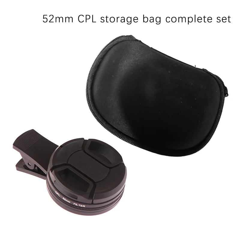 Universal Clip Portable Professional Phone Polarizer Wide Angle Lens Qme A3