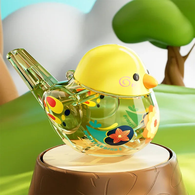 Bird's Call for Babies Water Bird Whistle for Infants Children Toys Can Add Water To Whistle for Training Toy Musical Instrume Qme Yellow