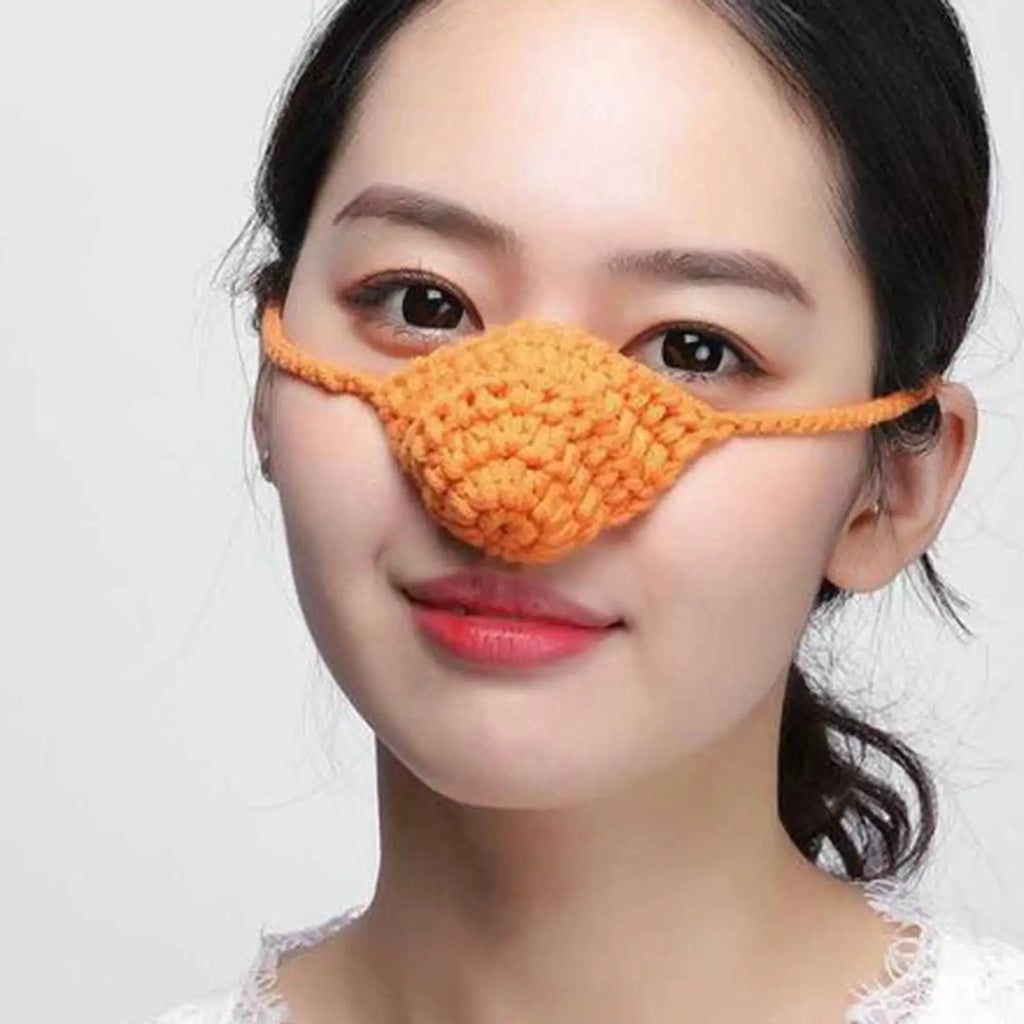 Comfort Nose Cover Comfortable Wool Nose Guard Funny Nose Decor Winter Outdoor Nose Protector for Cycling Running Camping Hiking Qme