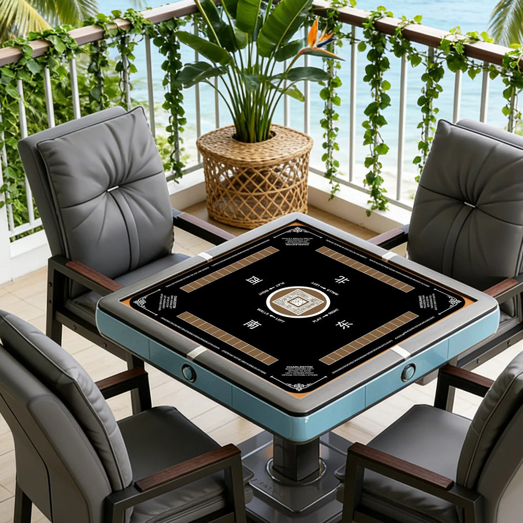 Square Noise Reduction Anti-Slip Wear-Resistant Poker Mahjong Mat Multipropose Home Office Decorative Tablecloth Qme