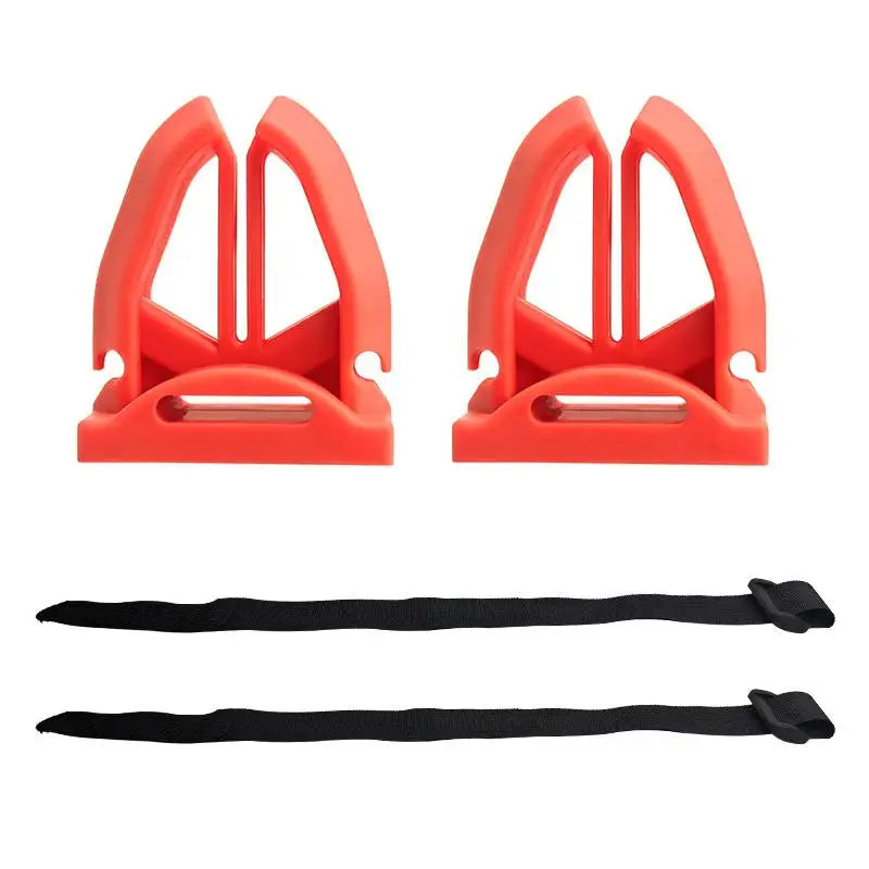 1 Portable Silicone Fishing Rod Holder Various Pole Fastener Binding Qme 2Pcs Orange