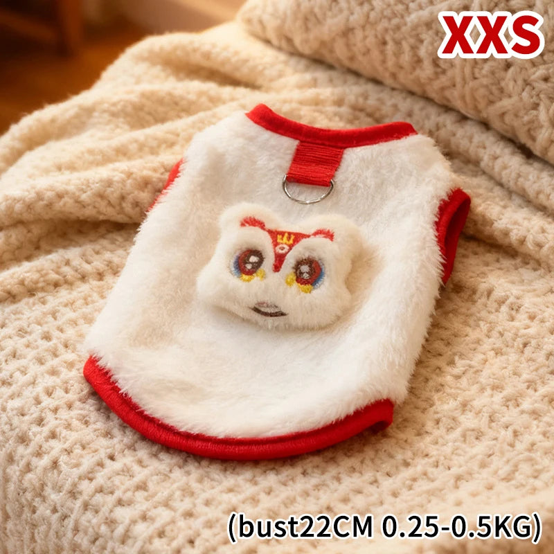 Anti-shedding Pet Sweater Coat Cats Dogs Comfortable Vests Small Qme A XXS