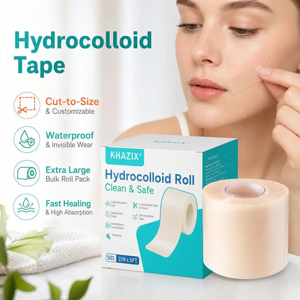 Hydrocolloid Roll X 5ft Bandages Acne Pimple Burns Minor Cuts Wound Qme