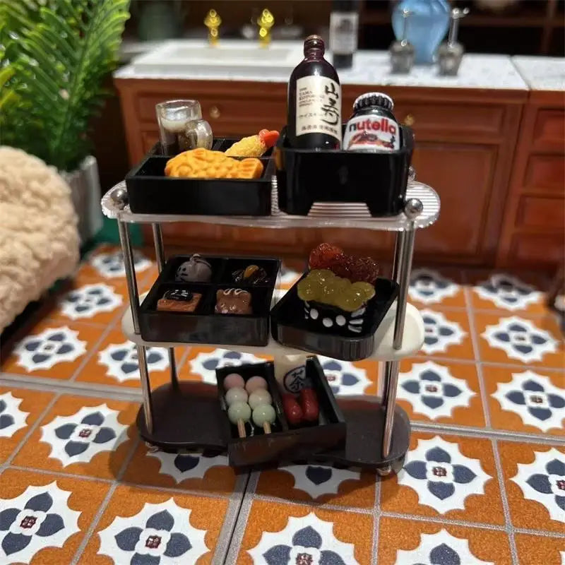Dollhouse Japanese Cuisine Food 5-Piece Miniatures Model Kitchen Qme