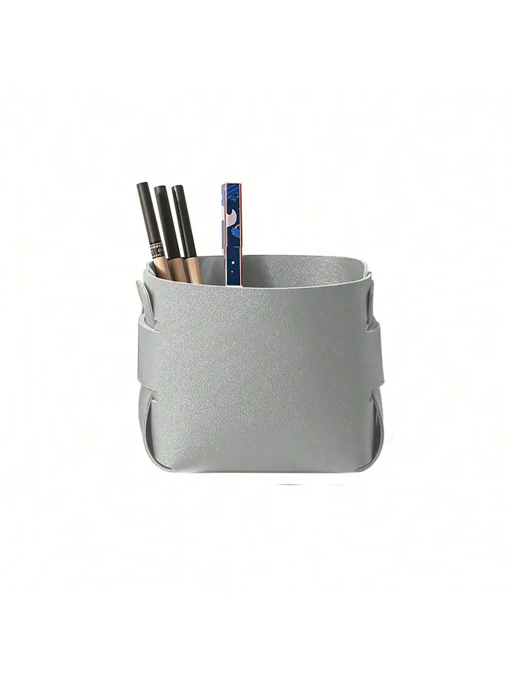 Cosmetic Storage Bag Desktop Item Coffee Table Miscellaneous Box Qme grey