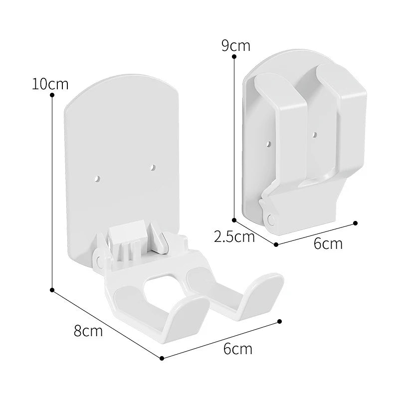 Wall Mounted Game Controller Bracket Base No Punching Easy Install Qme white
