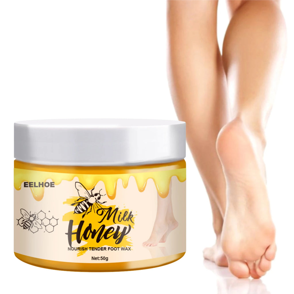 Milk Honey Hand Mask Wax Moisturizing Whitening Skin Care Exfoliating Qme