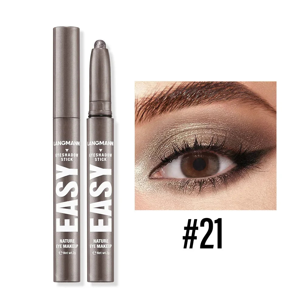Smoke Rose Eyeshadow Pencil Glitter High-gloss Silkworm Liner Pen Highlighter Bronze Shimmer Matte Eye Shadow Stick Makeup Qme 21