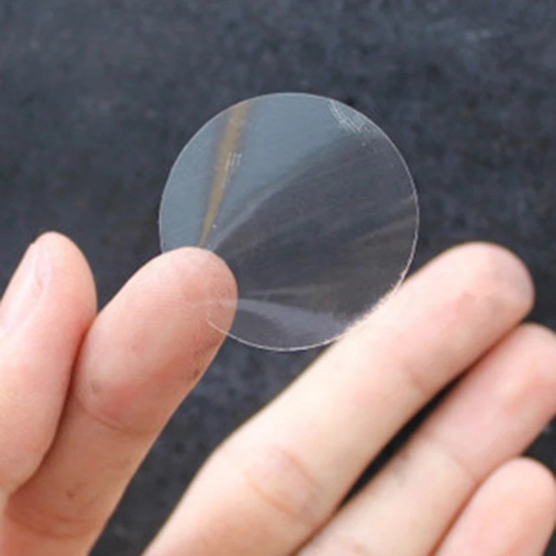 ^1000PCS 15MM clear round sticker round transparent labels circle PVC Sealing labels Qme