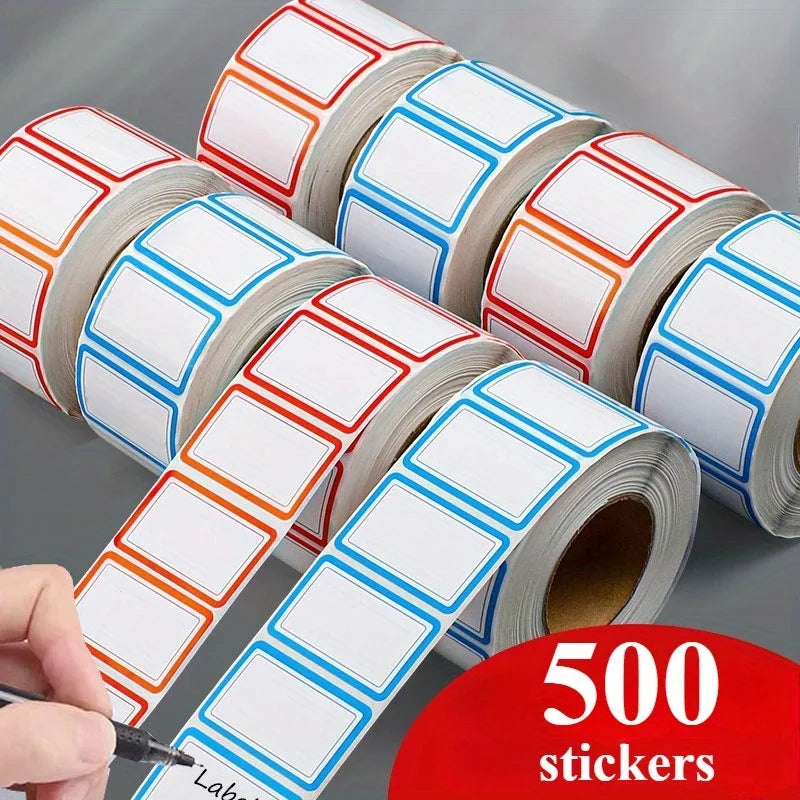 Storage label stickers, suitable for color-coded labels in offices and classrooms, suitable for food containers Qme