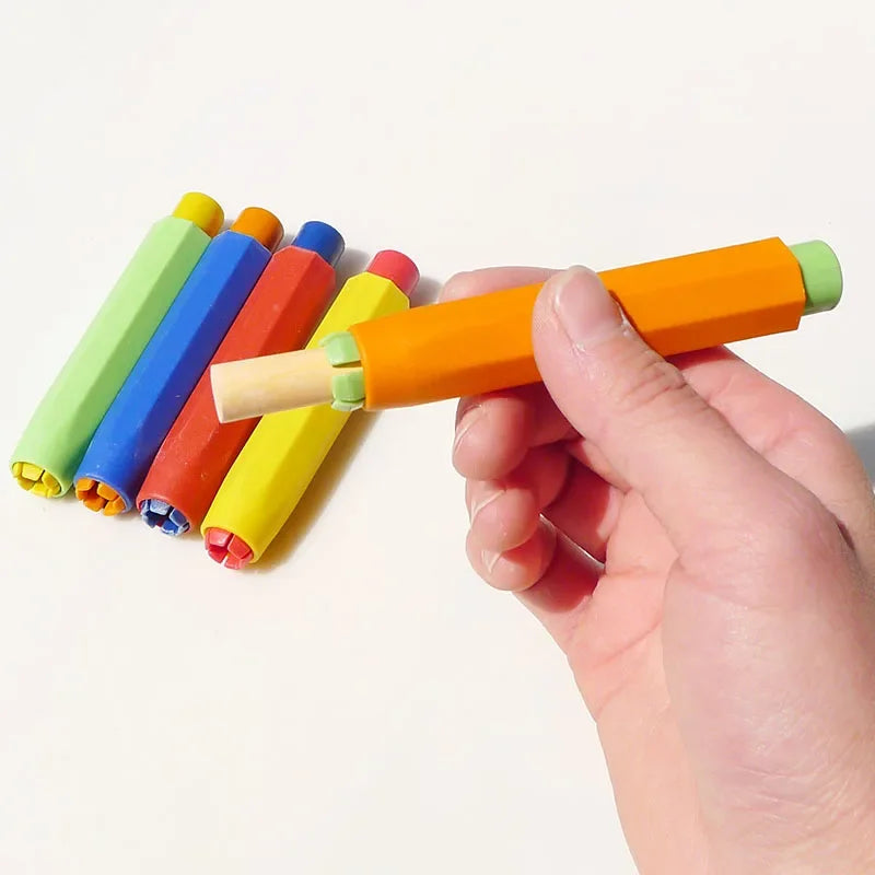Health Non-toxic Chalk Holder Clip Colourful Holders Clean Teachers Qme