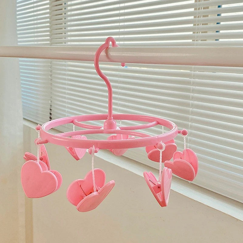 Underwear Drying Rack Household Heart Storage Laundry Home Cute Qme