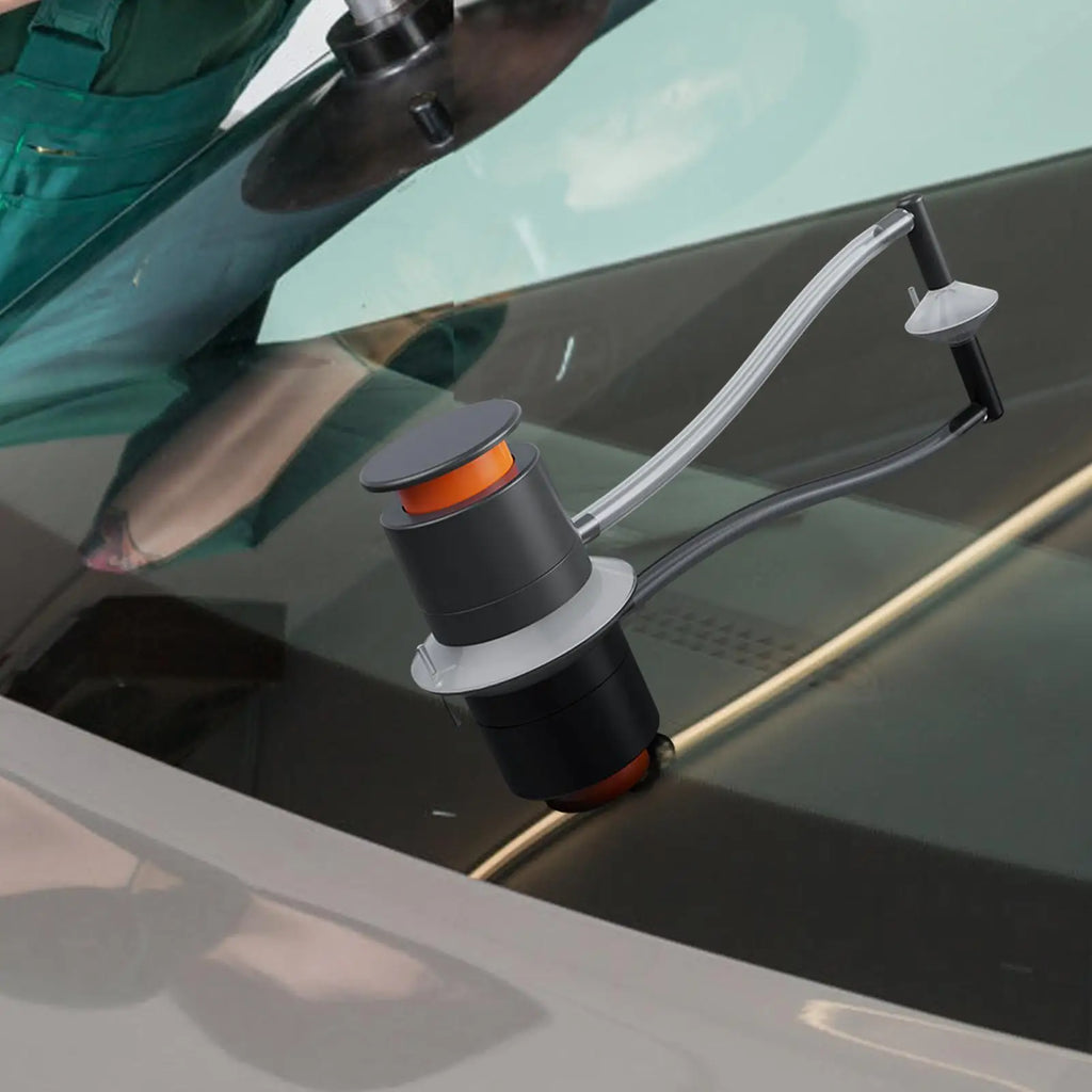 Windshield Crack Repair Kit Automotive Glass Nano Repair Fluid Air Pump Type Windscreen Crack Repair Kit For Fix Chips Bulls-Eye Qme
