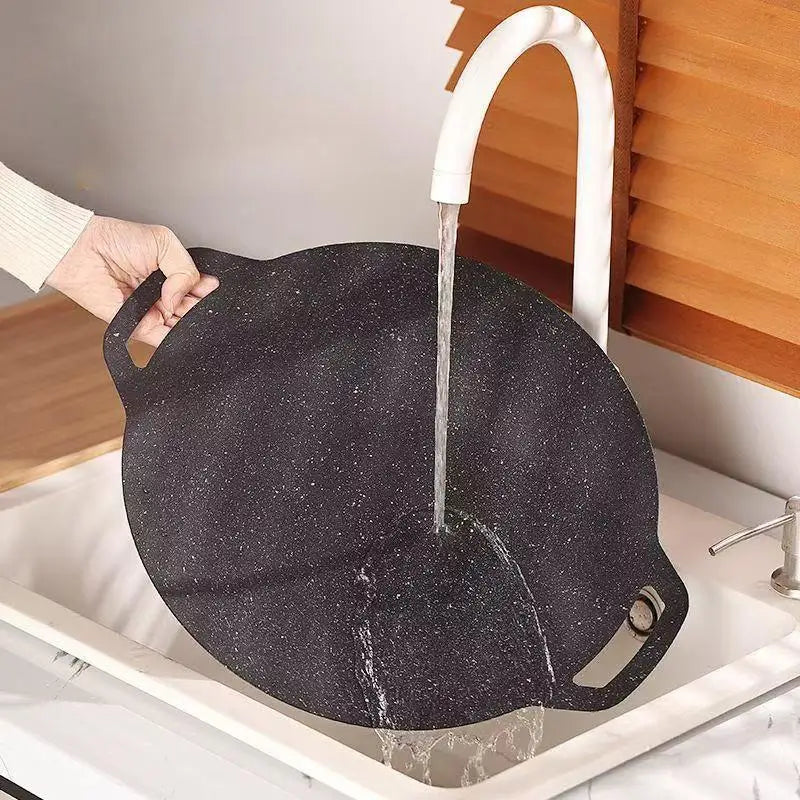 Kitchen Non-stick Pan 28 30 32 34 Korean Maifan Stone BBQ Grill Qme 28CM