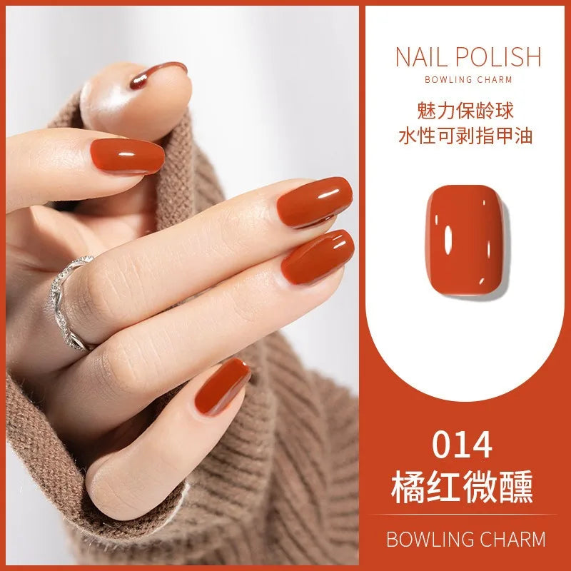 40 Colors Nail Polish Summer Water-based Quick Drying Tearable Art