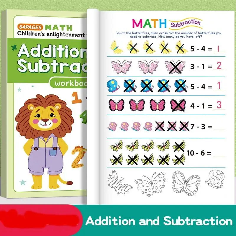 Fun 64 Page Arithmetic Question Book Addition Subtraction Exercises Qme Default Title