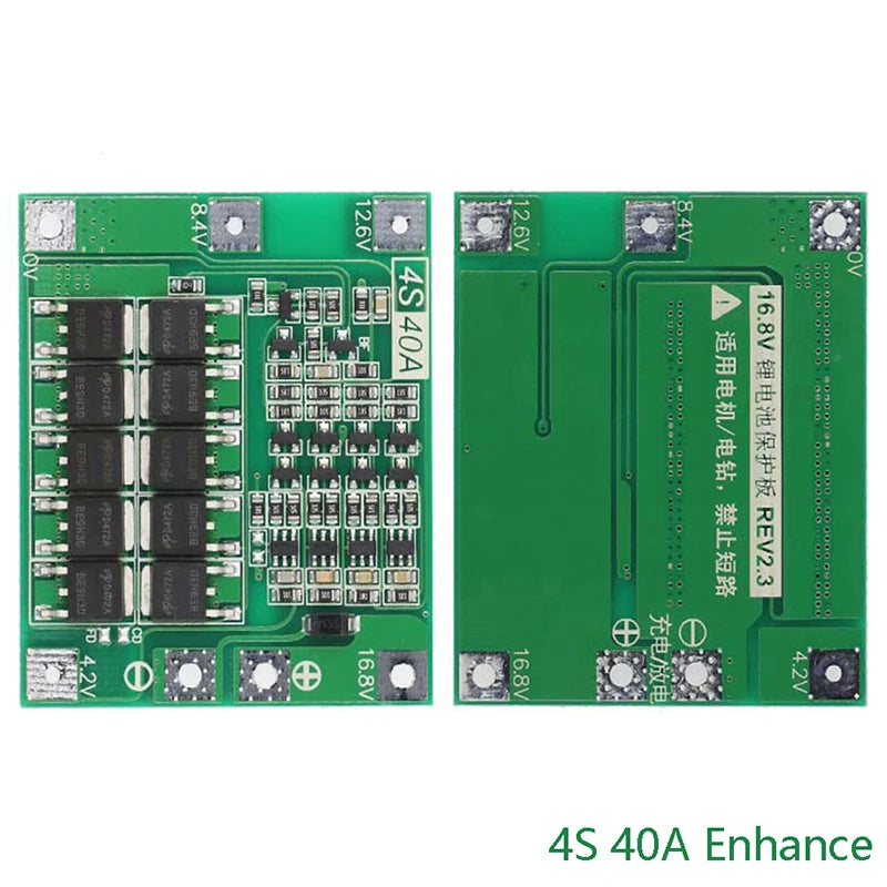 3S 4S 40A 60A Li-ion Lithium Battery Charger Protection Board 18650 Qme 4S40AEnhance