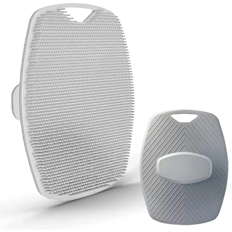 Soft Silicone Body Cleansing Brush Exfoliation Convenient Practical Qme GRAY