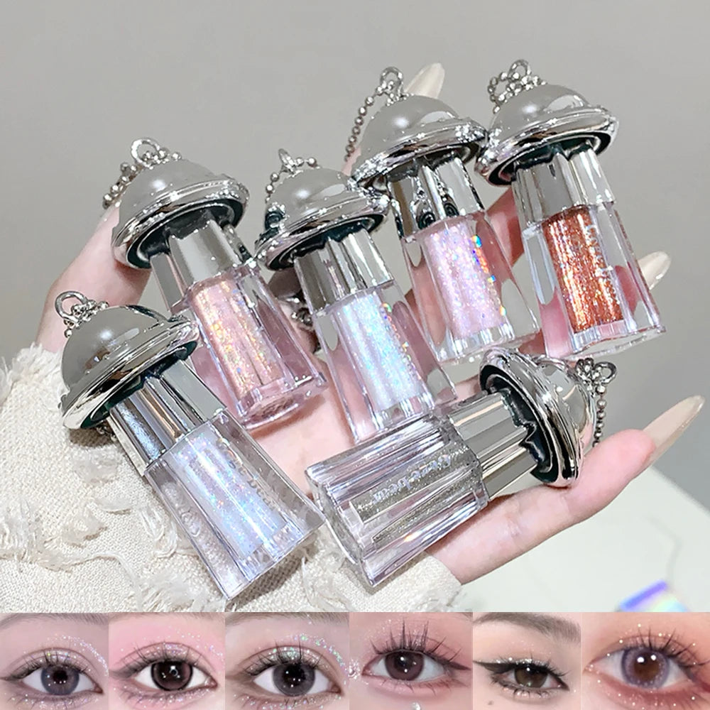 Gege Bear UFO Pendant Shiny Eyeshadow Liquid Pearlescent Fine Shimmer Qme
