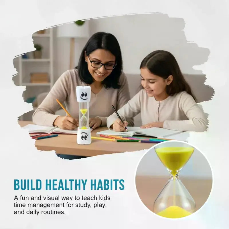 2-Minute Creative Big-eye Timer Children Tooth Brushing Sandglass Qme