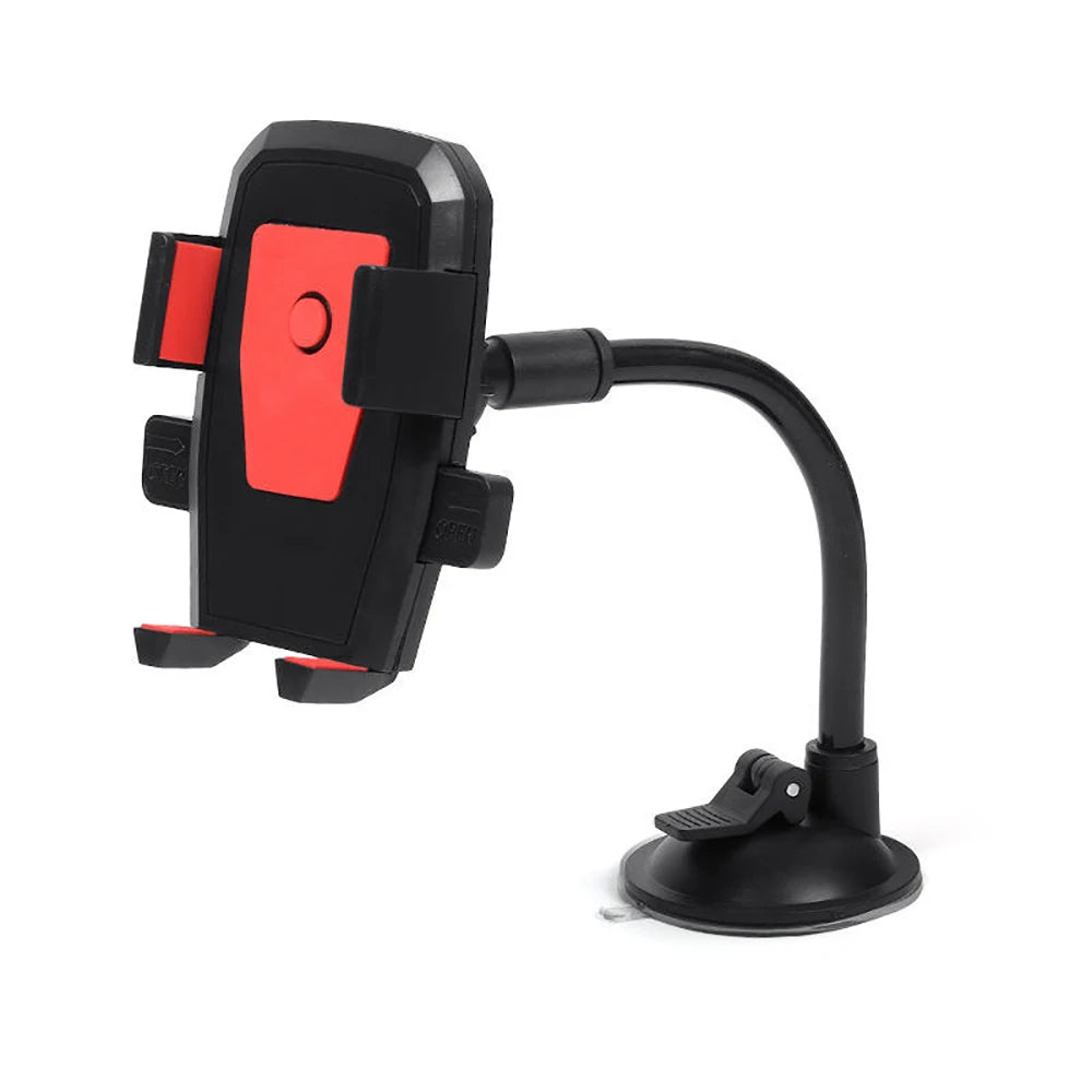 1Pc 360 Degree Universal Rotation Sucker Flexible Long Arm Car Mount Mobile Phone Car Holder Windshield Phone Bracket Car Holder Qme 2pcs red