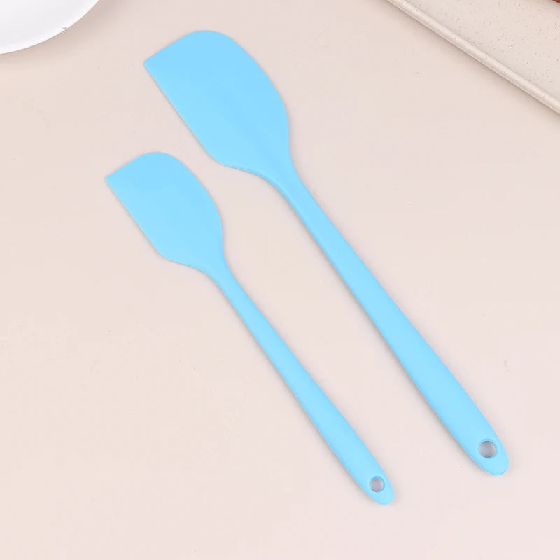 Silicone Spatula Cake Butter Cream Kitchen Baking Mixing Tool Non Qme Blue