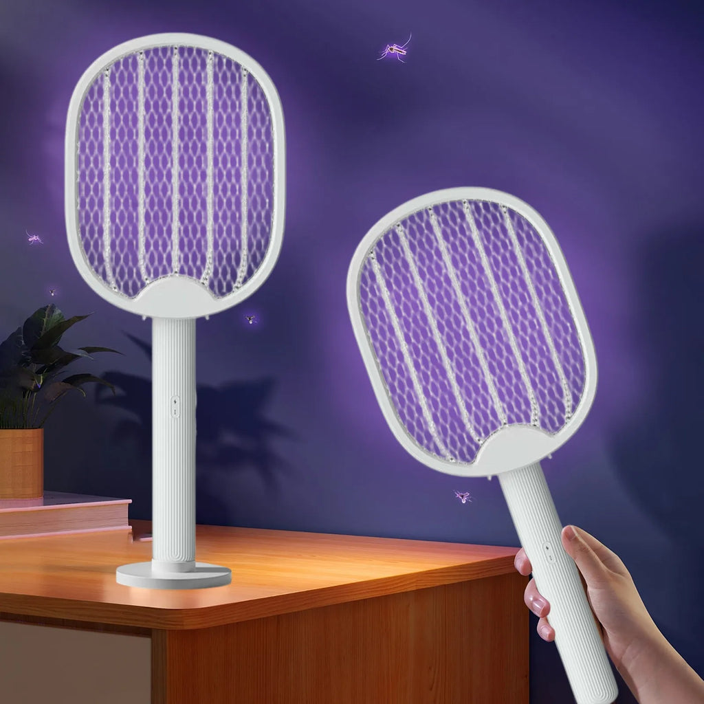 Rechargeable Folding Mosquito Swatter 2-in-1 Fully Automatic Mosquito Trap And Repellents Device Outdoor Protable Bug Zappers Qme