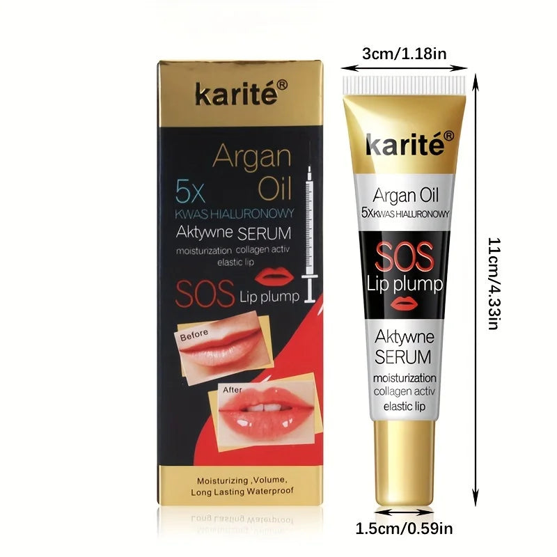 Extreme Volume Lasting Moisturizing Lip Plumping Gloss - Nutritious Mineral Oil Formula Lip Enhancer Liquid Makeup Fuller Lips Qme