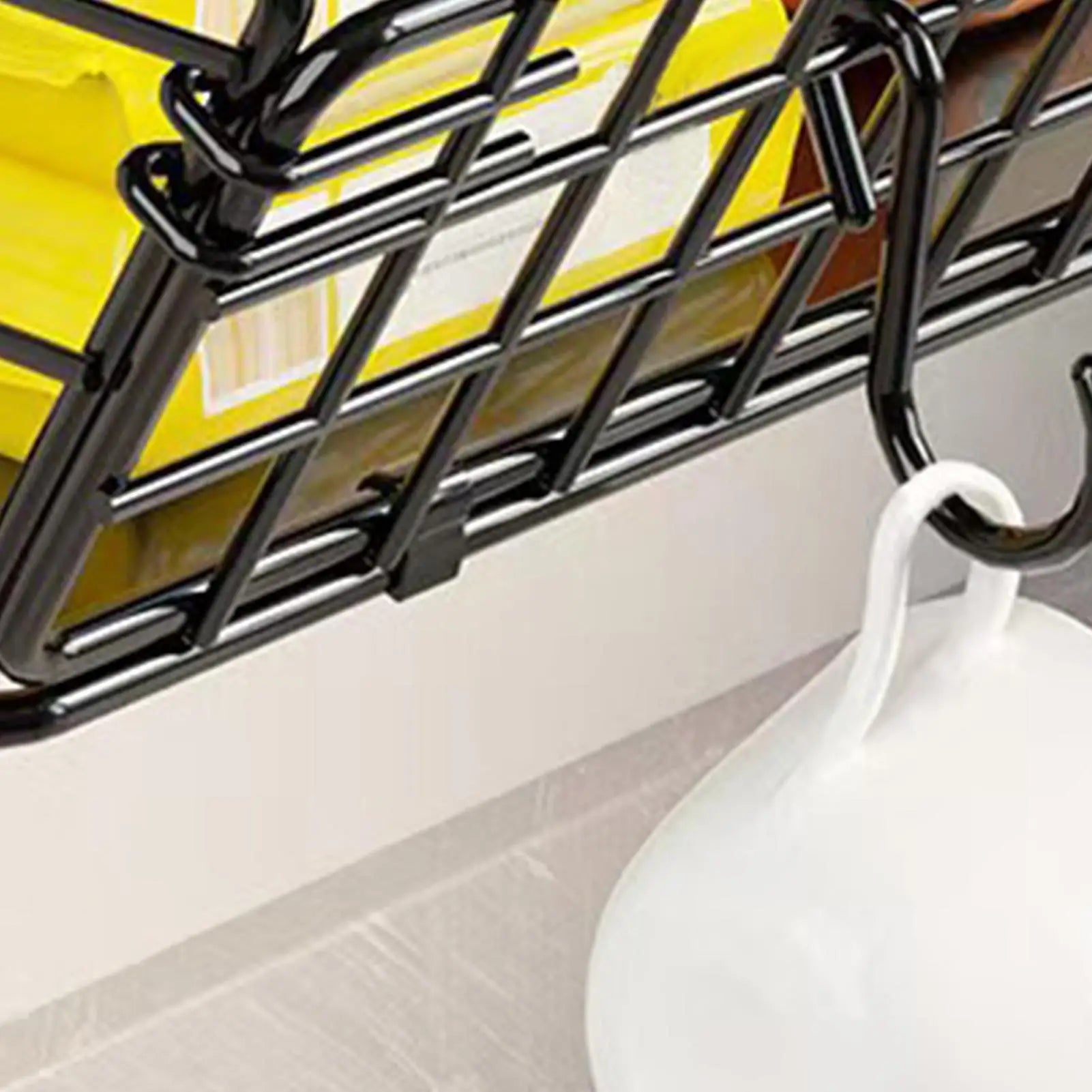 Fruit Vegetable Basket Wall Mounted Kitchen Storage Holder Wood Lid Qme