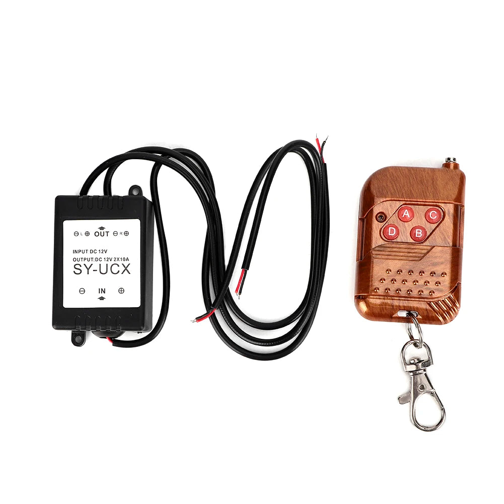 12V 1.5W Wireless Strobe Control Module LED DRL Flash Controller System for Car Motorcycle Car Strobe Control Qme as pic