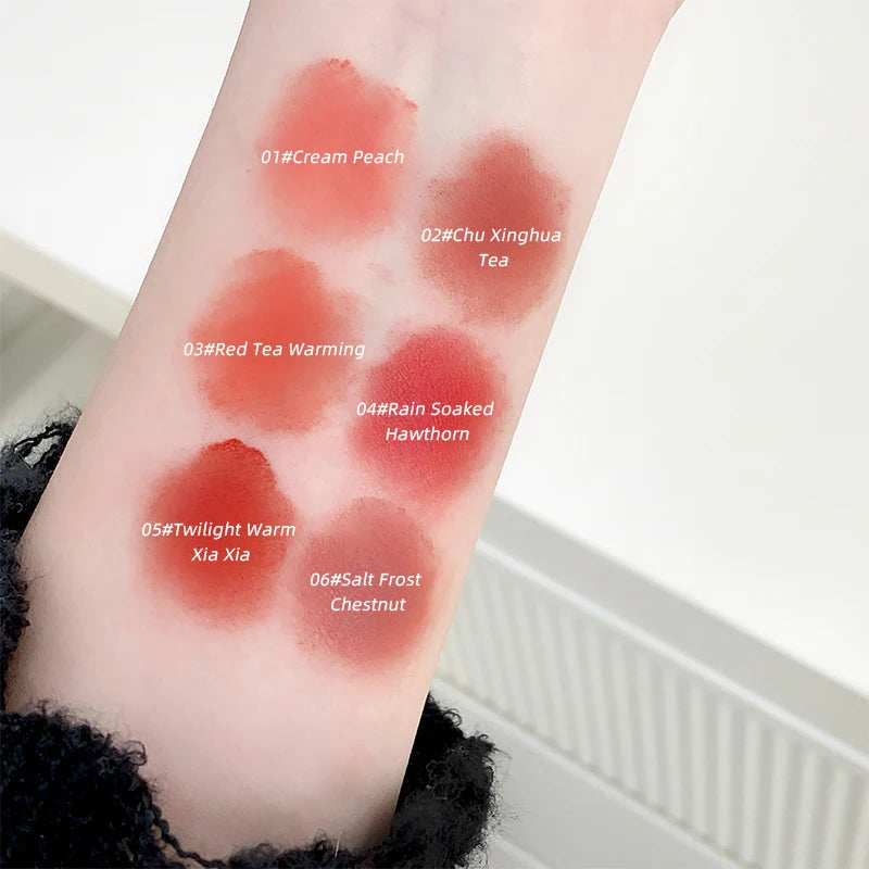 GEGE BEAR Light Cloud Nude Velvet Lip Mud Matte Advanced Whitening Qme