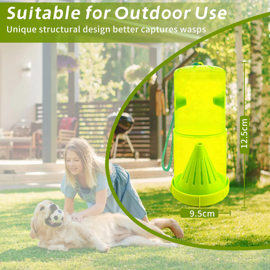 Foldable Wasp Trap Outdoor Carpenter Bee Traps for Outside Fly Wasp Catcher Fly Trap Indoor Killer Hunter for Hornet Mosquito Qme