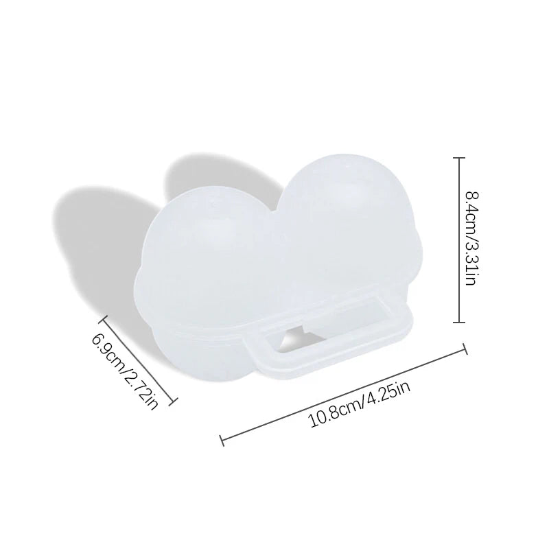 Save Space Refrigerator Egg Dispenser Fixed Portable Storage Box 2 Qme 1PC Clear