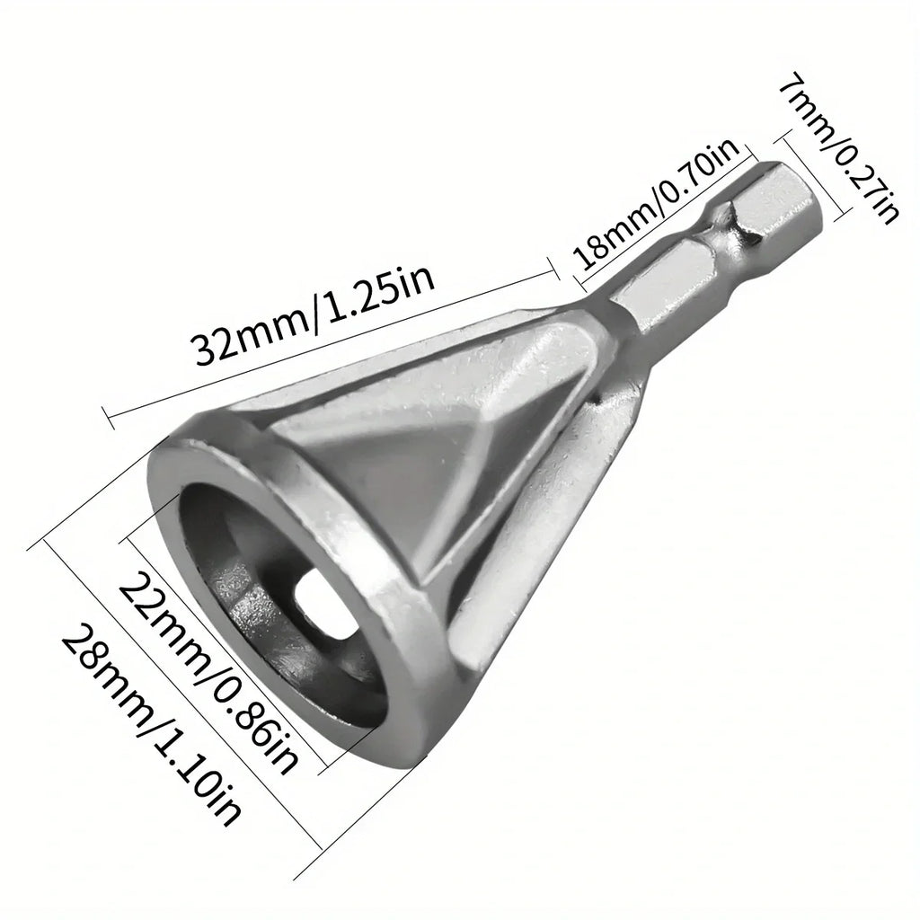 1pc Chamfering Tool, Metal Deburring External Chamfering Tool, Suitable For Various Chuck Electric Drilling Tools Qme