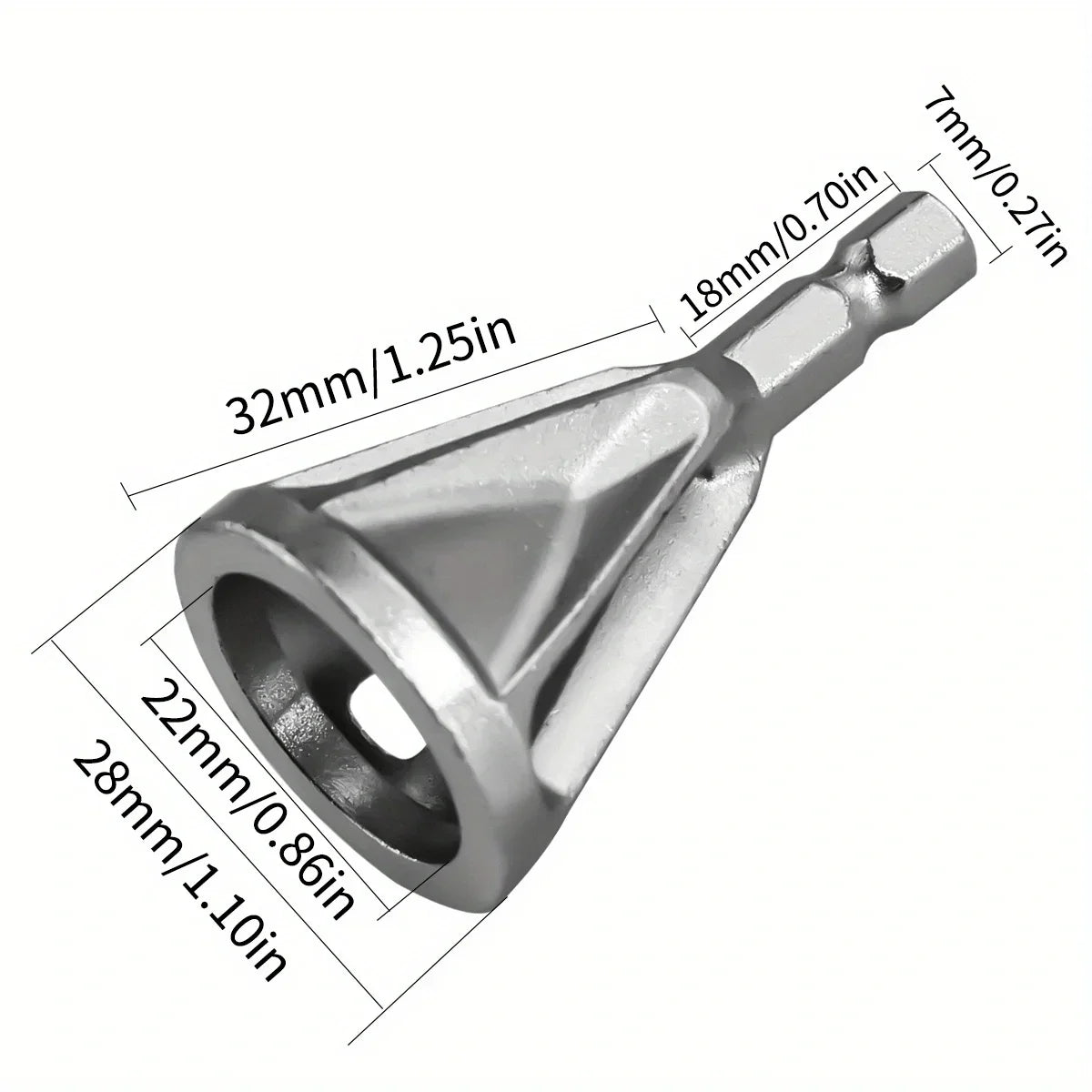 1pc Chamfering Tool, Metal Deburring External Chamfering Tool, Suitable For Various Chuck Electric Drilling Tools Qme