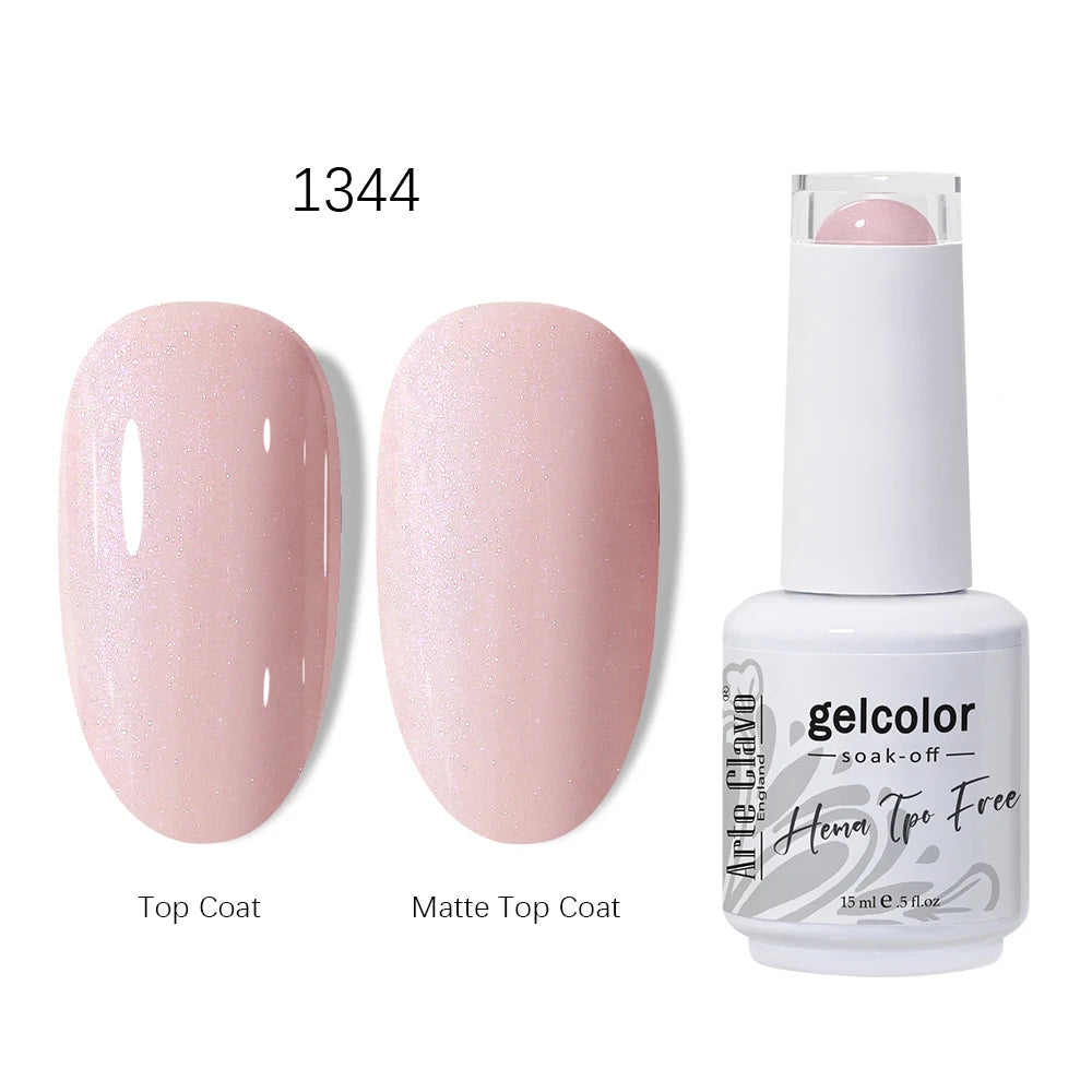 Arte Clavo HEMA TPO Gel Nail Polish Pink Series Semi Permanent Soak