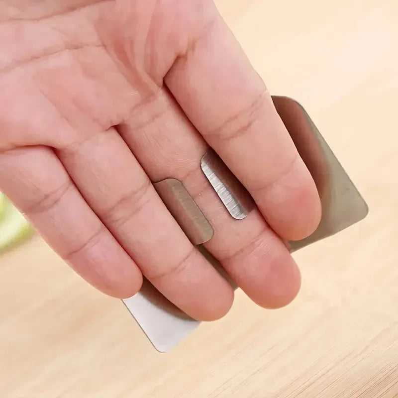 1/2PCS Stainless Steel Finger Guard Anti-cut Hand Protector Safe Slice Vegetable Cutting Safety Tool Kitchen Gadget Qme