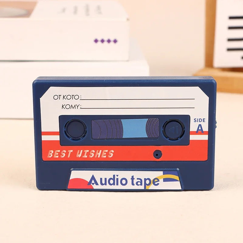 Creative Plastic Voice Recording Cassette Tape 60/300 Seconds Voice Recorder Greeting Card Small gifts Qme