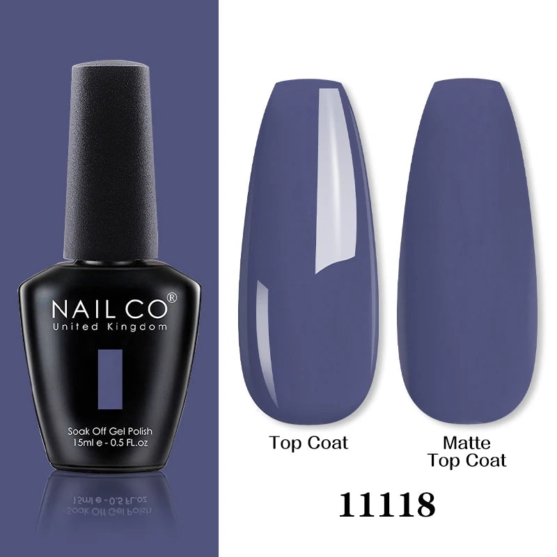 NAILCO Springsummer Hybrid Gel Nail Polish Semi-permanent UV Varnish Qme 11118