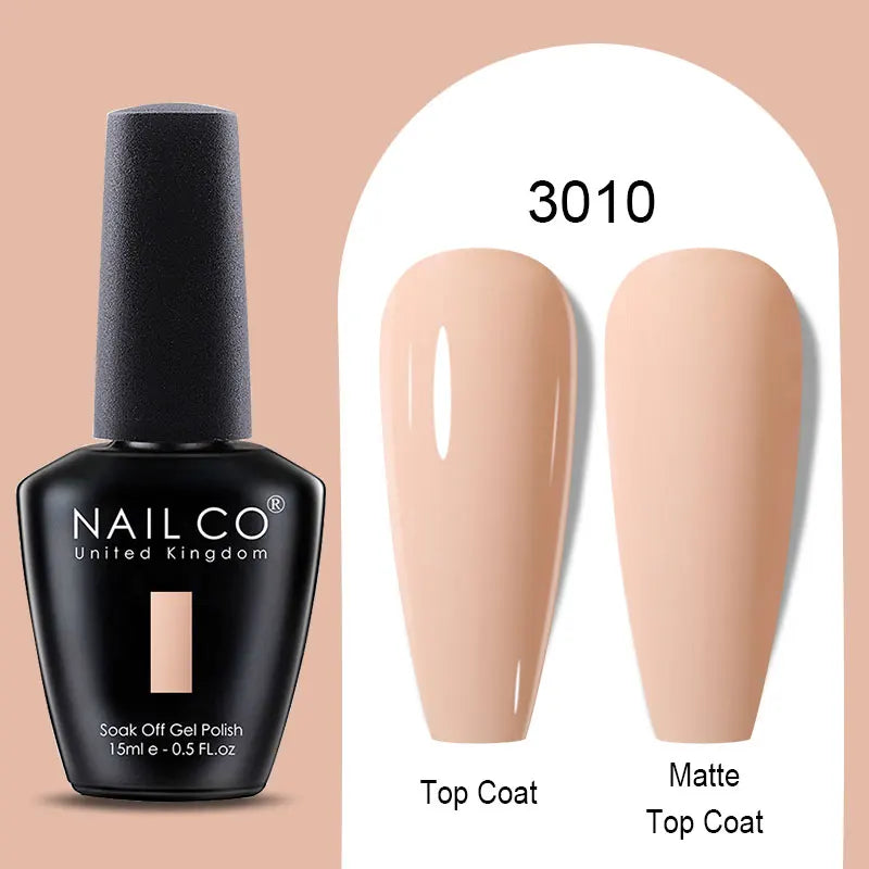 NAILCO Winter Red Gel Nail Polish Semi Permanent Soak Off Varnishes