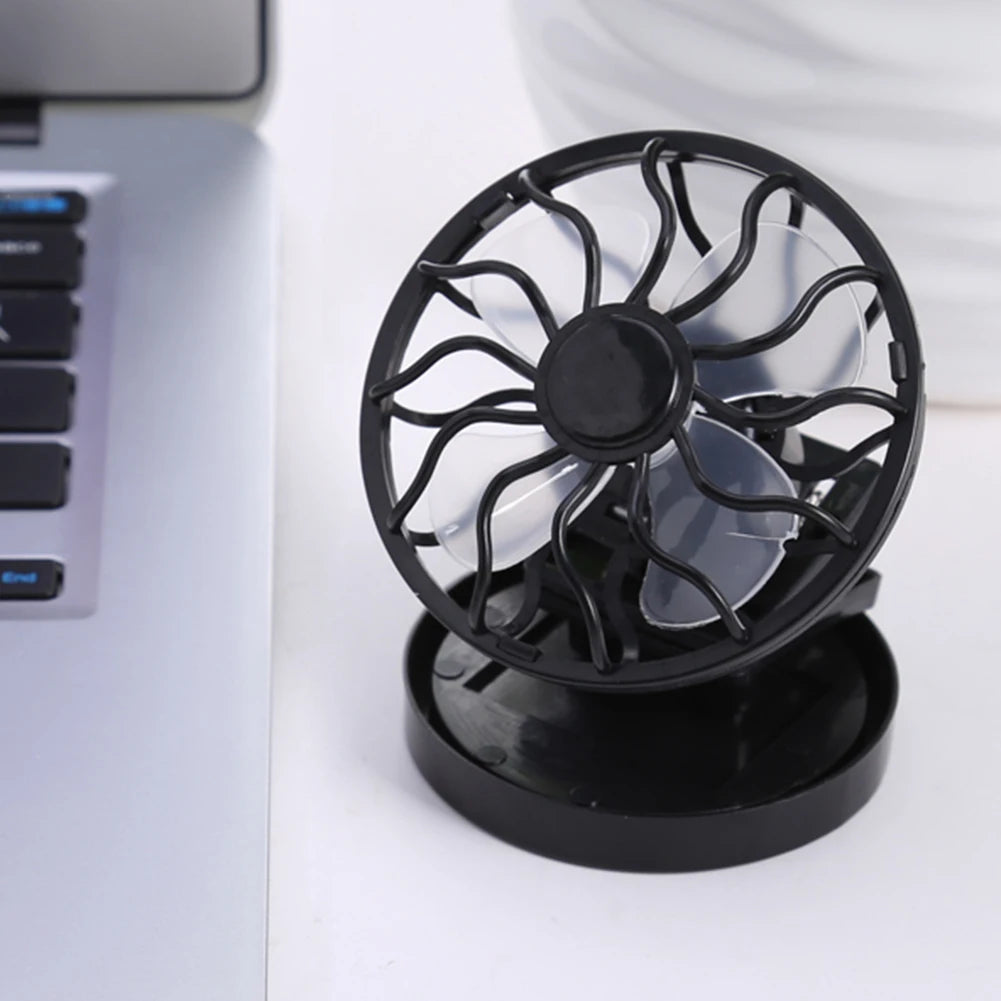 Portable Mini Solar Powered Clip Fan Mountain Climbing Camping Wilderness SurvivalSummer Hat Cap Clip Cooler Fan Qme Default Title