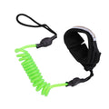 Longboard Leash Surfboard Leash Surfboard Leash 4ft 5.5mm TPU Nylon 2 Headed Surfing Strap for Shortboards Longboards Skimboards Qme green